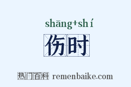 伤时是什么意思的图片